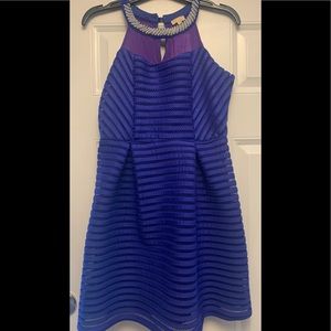 Girls electric blue Dress size 12 large